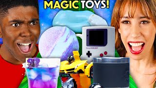 Adults Try Not To Try - Magic Toys (UV Putty, 3D Drawing Pen, Transformer) | React