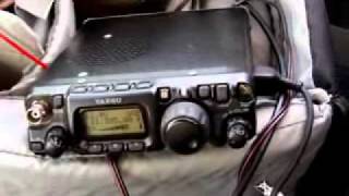 QRP Mobile DX qso 8200km with 5W SQ7MZF K4FL FT-817 YAESU