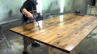 reclaimed wood top