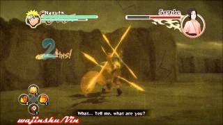 Naruto Ultimate Ninja Storm 2 Naruto vs Saske Boss Battle Gameplay [Rank S]  [No Damage]