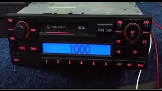 VOLKSWAGEN BETA 5 GRUNDIG VWZ2Z2. CODE.  how to find the code. radio