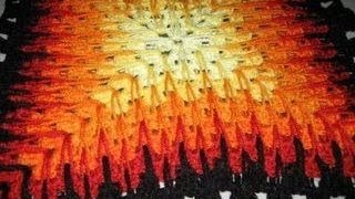 Уроки вязания крючком. «Бабушкин квадрат» по-испански - Granny Square on Spanish