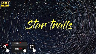 Ursa Major bathes in the clouds. Stars dance. Startrails timelapse 4k