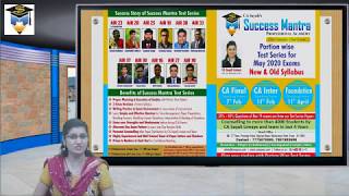 Success Mantras exclusively for CA Final students of May 2020 Exams (not Attempt)