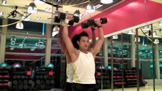 練膊頭 - Dumbbell shoulder press