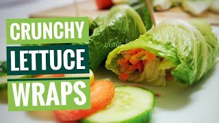 Crunchy lettuce wraps, easy appetizer ideas, cooking without fire, wireless food salad, easy salad,