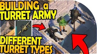 BUILDING a TURRET ARMY - DIFFERENT TURRET WEAPONS IDEA - Last Day On Earth Survival 1.7.9 Update