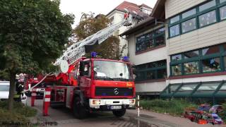 SCHULE IN FLAMMEN - UNTERKREISÜBUNG FEUERWEHREN RHEIN-NECKAR IN NUßLOCH -