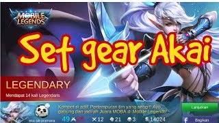 Tutorial set Gear Akai mobile legends