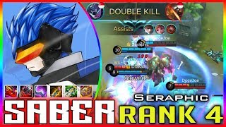 71,4% Winrate & 6035 Games Played [Seraphic] Top 4 Saber mobile legends Build & Gameplay