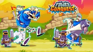 ОГРОМНЫЙ РЫЦАРЬ НА КОНЕ Tower Conquest Мульт Игра про бои и сражения Видео для детей