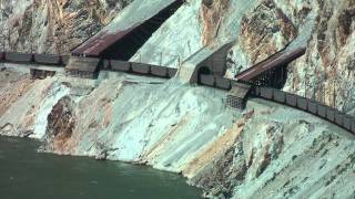 CNR Mixed Freight through Rock Sheds of White Canyon