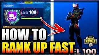 *HOW TO RANK UP FAST* AND UNLOCK LEVEL 80 MAX OMEGA ARMOUR FAST! (Fortnite Battle Royale)