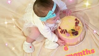 BABY VLOG: ЭМИЛИ 6 МЕСЯЦЕВ! / Наш мини-праздник/ Что в НАШЕЙ сумке?:)