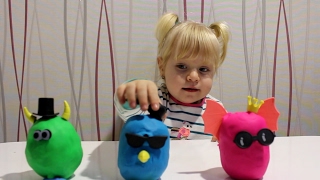 Забавные монстры из Play-doh с Kinder Surprise Funny monsters unboxing