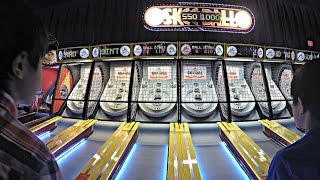 Skee Ball Ticket Redemption Arcade Game Classic Bowling Alley Kids Competition At Dave & Buster's