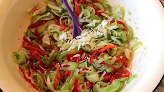 САЛАТ ИЗ ЗЕЛЕНОГО ПОМИДОРА НА ЗИМУ /QISA GOY POMIDOR SALATI /YESIL DOMATES KISA/GREEN TOMATO SALAD