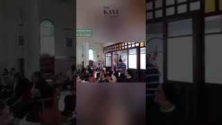 Worship at the Holy Family Catholic Church in Gaza is interrupted by an Israeli missile strike