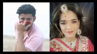 Boy to girl/ Boy to girl challenge/ boy to girl in Lehenga/ male to female /boy in saree/m2f makeup