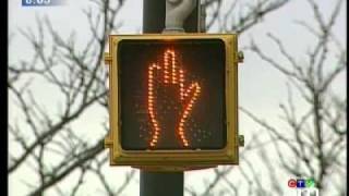 Waterloo Ontario Crossing Sign Gives Middle Finger