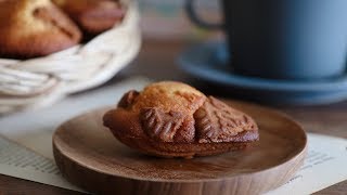 (Eng)캐러멜 로투스 마들렌 만들기 Caramel Lotus Biscoff Madeleines Recipe｜자도르
