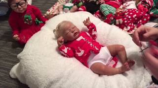 MY BEAUTIFUL MONROE!!! RARE REBORN BABY GIRL GETS READY FOR CHRISTMAS!!!