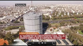 Telenoche - Hombre Drone - Gasómetro Constituyentes
