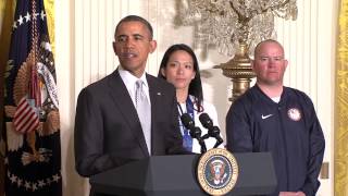 The Obamas Congratulate Winter Olympians - Full Speech