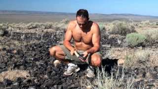 Collecting Obsidian & Primitive Archery Rabbit Hunt in Oregon (HD)