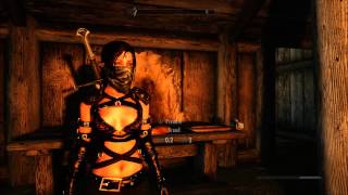 Most realistic girl ever seen in skyrim (sexy dance and realistic skin and beavior)