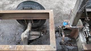 Рулевая и сиденье на минитрактор переломка.The steering and seat to tractor