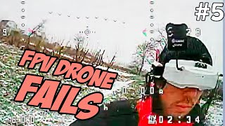 FPV Фейлы! Квадрокоптером в лицо! [FPV Drones Fails #5]