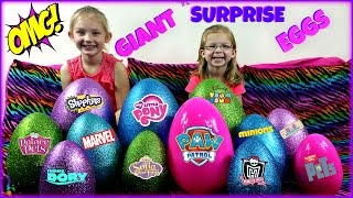 BIGGEST SURPRISE EGGS OPENING! - Surprise Toys My Little Pony Paw Patrol Sofia the First Trolls