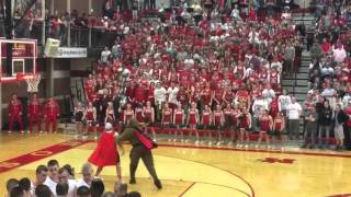 Madison high school VS Higland Rams student section fight