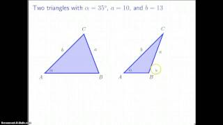 The Law of Sines: The Ambiguous Case