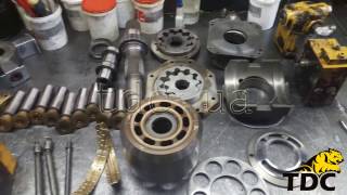 Ремонт гидронасоса Linde HPR130 экскаватора CAT 214B
