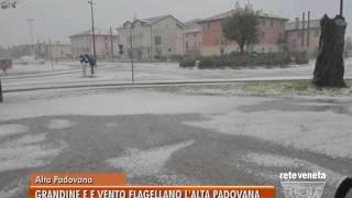 TG BASSANO (18/04/2017) - GRANDINE E VENTO FLAGELLANO L’ALTA PADOVANA
