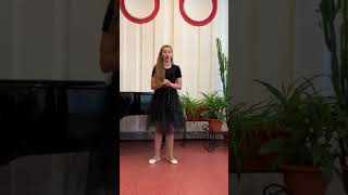 Кладова  Софья  , 12 лет , г.Новокузнецк  , XVII Международный  конкурс  Сибириада, Песня о берёзке