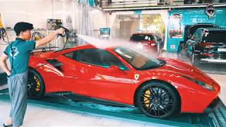 Choáng Với Siêu Xe Ferrari 488 GTB Rửa Xe Tại Đà Nẵng - HUAN THANH DETALING ĐÀ NẴNG
