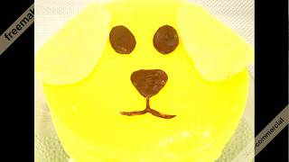 Торт  Бисквитный Жёлтая Собака Нереально Вкусный- Cake Yellow dog.