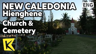 【K】New Caledonia Travel-Hienghene[뉴칼레도니아 여행-이엥겐]빨간 지붕 교회와 공동묘지 풍경/Church/Cemetery/Children/Scenery