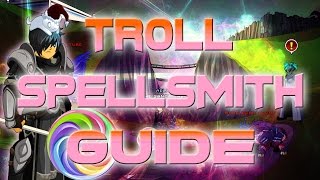 AQW: Troll SpellSmith Class Guide! (How to use, Enchantments, Skill pattern, Solo)