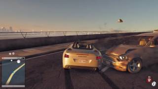 Watch Dogs 2  How To Make Cars Move Off The Road And Crash!