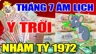 Tháng 7 ÂL Tuổi Nhâm Tý 1972 Gặp Thời Phất Mạnh, Trúng Số Liên Tục Tiền Về Ngập Nhà Nếu Làm Việc Này