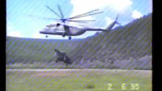 Эвакуация вертолёта МИ-8