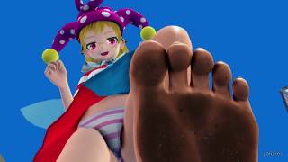【巨大娘 giantess】巨大娘の大好きな電車踏み潰し/Giantess who likes to crush the train【MMD】
