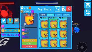 Roblox: MAKING A ORANGE DEER(Unique)SHINY IN BUBBLE GUM SIMULATOR!!!!