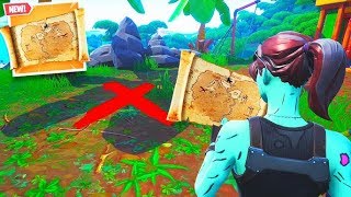 NEW FORTNITE UPDATE 8.01! TREASURE MAP LOCATION IN FORTNITE! (Fortnite Battle Royale Live Gameplay)