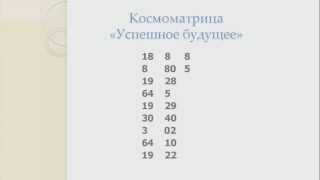 Космоматрицы Ольги Эсингу, космоматрица - Успешное будущее