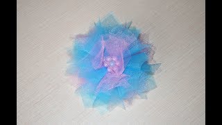 Бант из фатина или украшения машины на свадьбу Car decorations for a wedding Tulle bow Flowers
